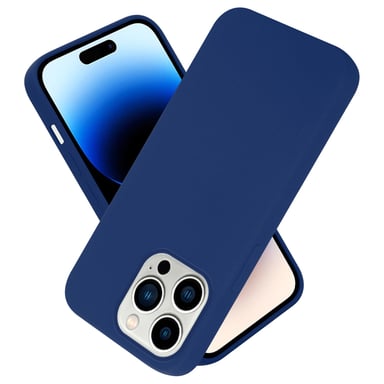 Coque pour Apple iPhone 14 PRO en LIQUID BLUE Housse de protection Étui en silicone TPU flexible