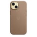 Guscio a trama fine con MagSafe per iPhone 15 Taupe