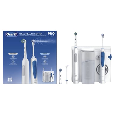Oral-B Idropulsore Health Center Spazzolino rotante oscillante per adulti blu, bianco