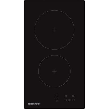 Plaque de cuisson vitrocéramique - DAEWOO - 2 foyers - 30 cm - BH3VTF19BNM - Noir