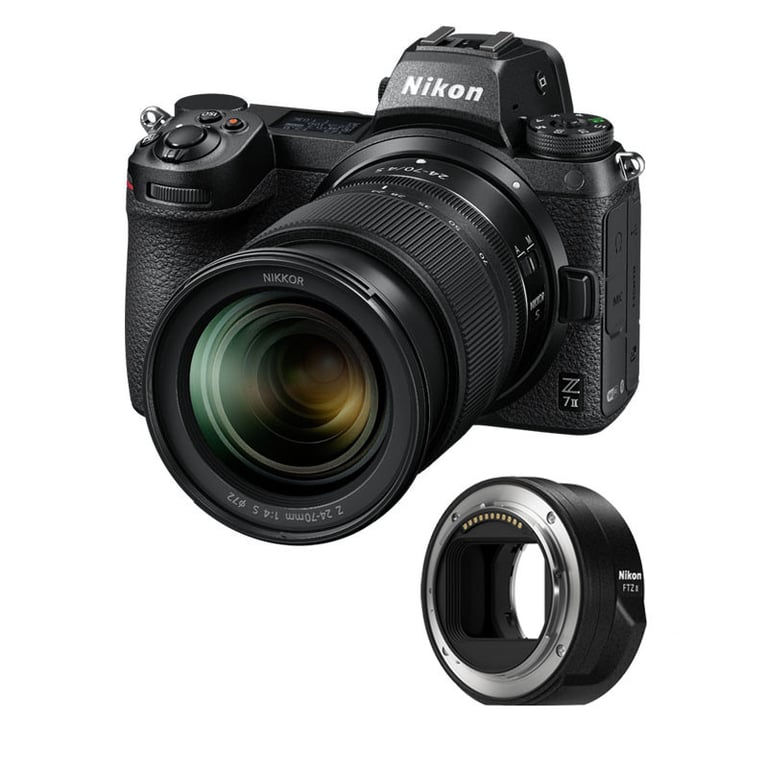 Appareil Photo Mirrorless Nikon Z7 II + Z 24-70mm f/4 S + Adaptateur FTZ II - vue 2
