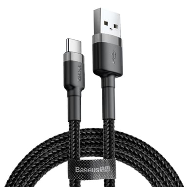 Baseus CATKLF-CG1 câble USB 2 m USB A USB C Noir, Gris