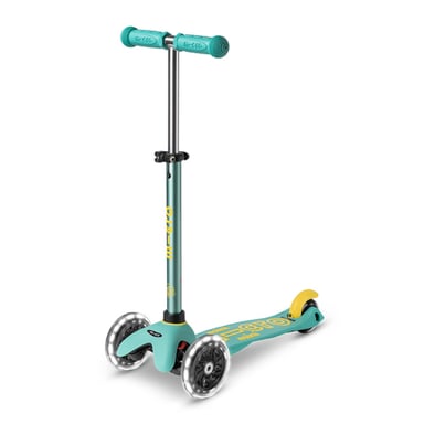 Trottinette Mini Micro Deluxe Écologique LED Menthe pour Enfants
