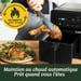 Friteuse sans huile CUISINART Airfryer AFD10OBLE XXL noir Double zone 10,4 L 2400 W 7 programmes Air fry, Grill, Max Crisp