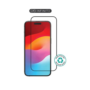Protecteur d'écran eSTUFF iPhone 15 Verre Trempé Noir et Transparent