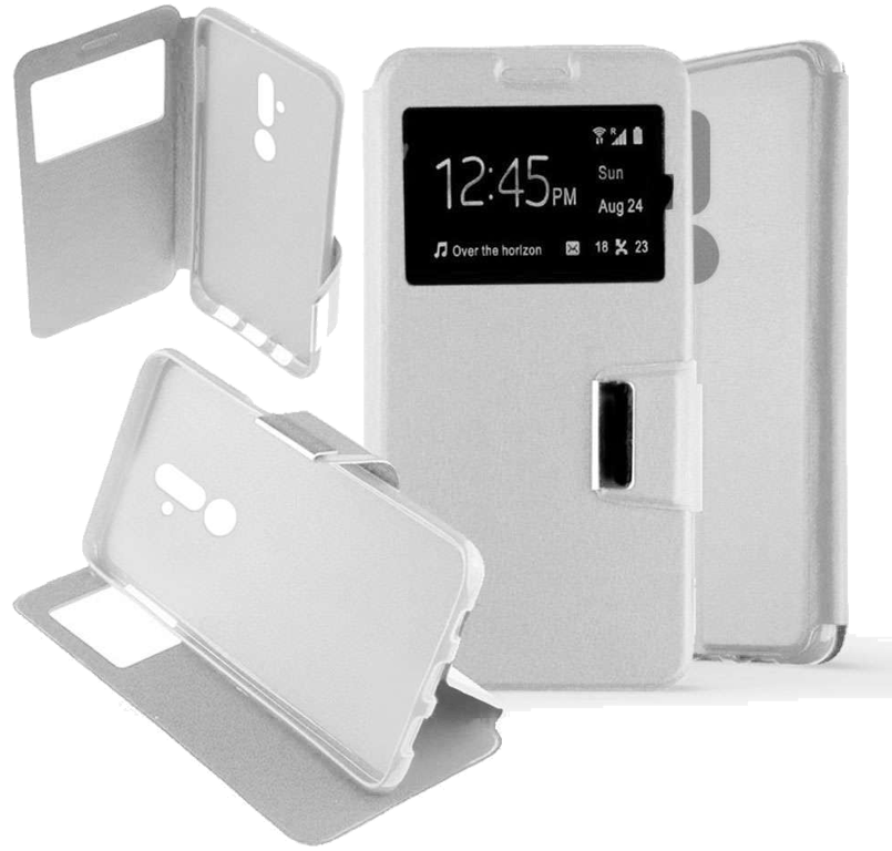 Etui Folio compatible Blanc Huawei Mate 20 Lite