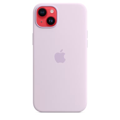 Coque en silicone avec MagSafe pour iPhone 14 Plus Lilas