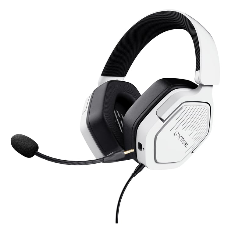 Trust GXT492W Carus Casque Avec fil Arceau Jouer Blanc - Neuf