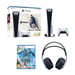 Pack Consola Estándar Sony PS5 + FIFA 23 + Horizon Forbidden West + Auriculares Inalámbricos Sony Pulse 3D