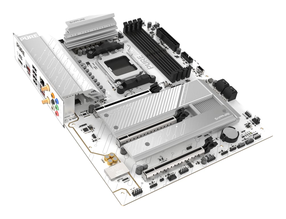 Sapphire PURE B850A WIFI 7 AMD B850 Emplacement AM5 ATX - vue 2