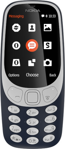 O2 Nokia 3310 6,1 cm (2.4 ) Noir, Bleu - Neuf