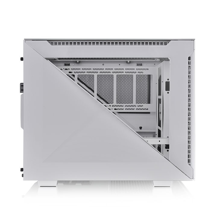 Thermaltake Divider 200 TG Air Snow Micro boîtier micro ATX panneau latéral fenêtré verre trempé pas d'alimentation PS2 USBAudio - vue 4
