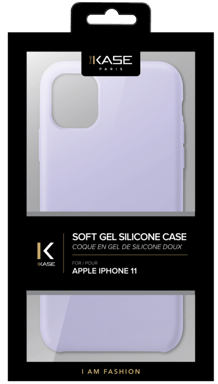 Custodia morbida in silicone gel per Apple iPhone 11, viola lilla