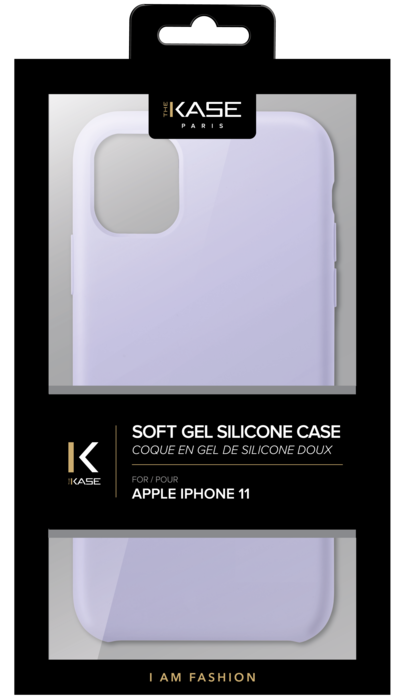 Coque en Gel de Silicone Doux pour Apple iPhone 11, Violet Lilas