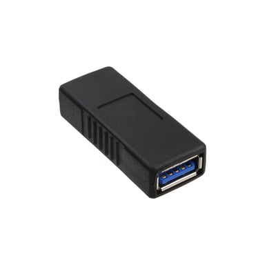 InLine 35300P cambiador de género para cable USB 3.0 A female USB3.0 A Negro