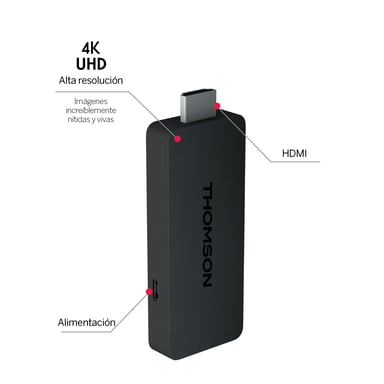 THOMSON 145G Stick 4K Media Gateway con GoogleTV