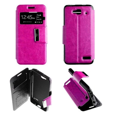 Funda Folio Rosa Fushia compatible Alcatel One Touch Idol Mini