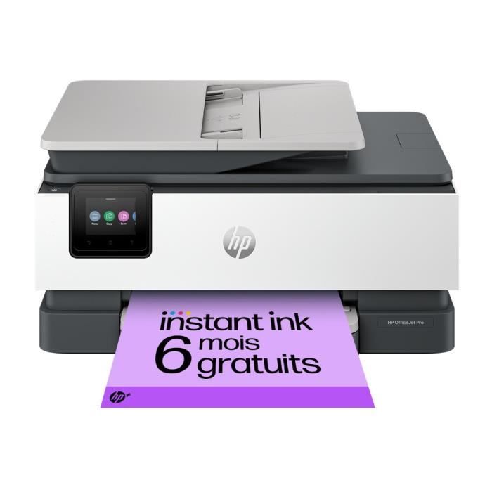 HP OfficeJet Pro 8124e - Imprimante tout-en-un ? Jet d'encre couleur avec 3 mois d'Instant Ink inclus avec HP+ - Neuf
