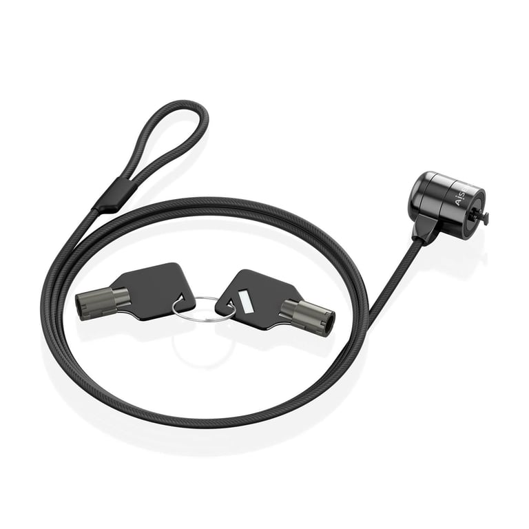AISENS ASLK D40K04 BK câble antivol 1 5 Neuf