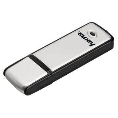 Clé USB ''Fancy'', USB 2.0, 64 GB, 10 MB/s, noir/argent