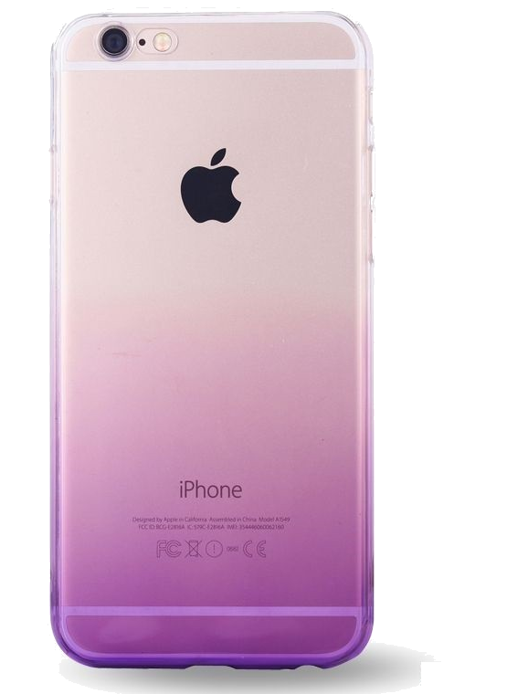 Coque Silicone Dégradé IPHONE 7 Bi-color Souple Gel Protection APPLE (VIOLET)