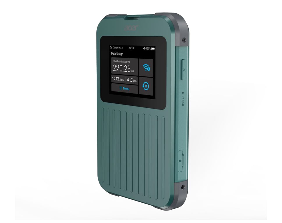 Acer Connect M4E Router Portatile 5G Dual Band Wi Fi 6 Hotspot Mobile - vue 2