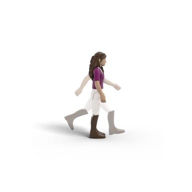 Schleich Figurine Lentrainement au tournoi de Lisa 42776 Gamme Horse Club Marron pour fille - vue 4