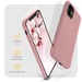 Moozy Minimalist Series Coque en silicone pour iPhone 11, Rose Beige – Finition mate fine et souple en TPU