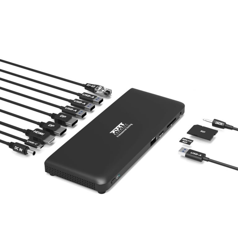 Station d'accueil Port Connect USB C 2X4K 11 en 1 Professional Docking Office pour PC et Mac - vue 5