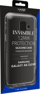 Funda invisible fina para Samsung Galaxy A6 (2018) 1,2mm, transparente