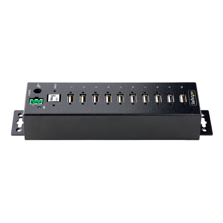 StarTech.com Hub USB 2.0 10 ports Industriel Hub USB Robuste avec Protection ESD Niveau 4 Hub USB A Montable sur MurBureau Hub d'Extension USB avec ports Verrouillables Hub USB Type A Concentrateur USB Neuf - vue 2