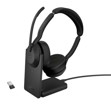 Jabra 25599-999-989 Auricolare con cavo e wireless Archetto da scrivania/centro di chiamata Supporto di ricarica Bluetooth Nero
