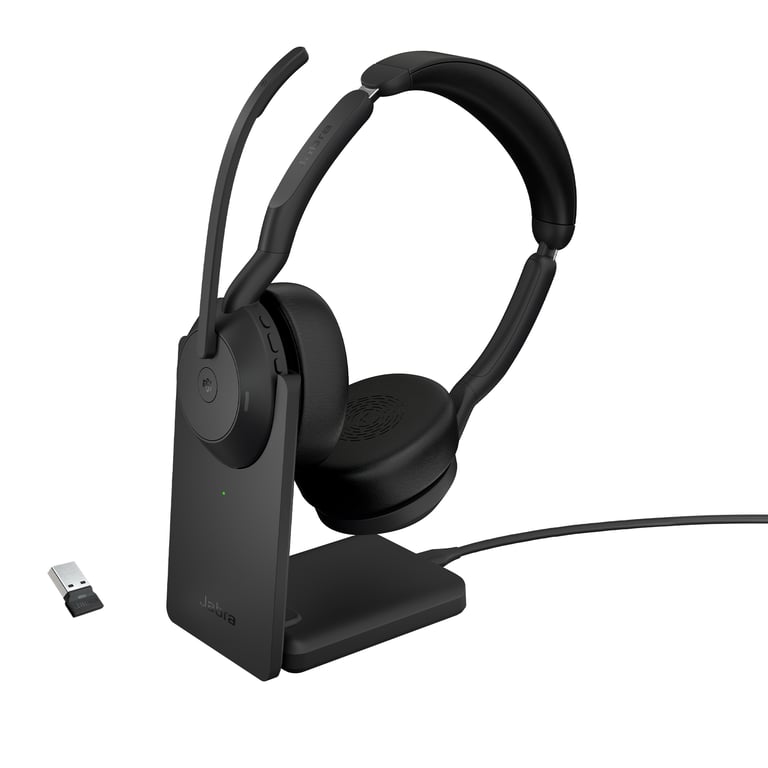 Jabra Evolve2 55 Casque Sans fil Arceau Bureau/Centre d'appels USB Type-C Bluetooth - Neuf