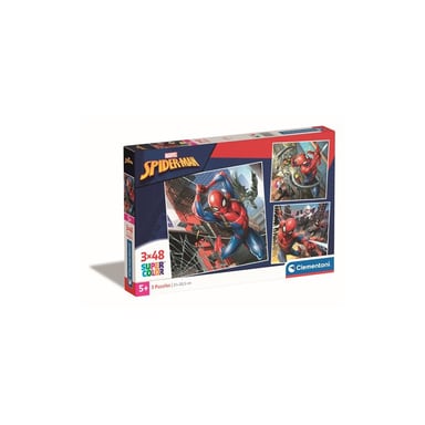 Juego de 3 puzzles Clementoni Marvel Spider Man de 48 piezas