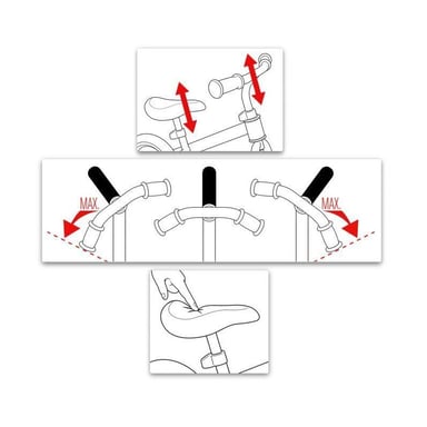 Monopattino per bambini con poggiapiedi, verde