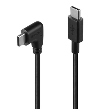 Lindy Câble USB 2.0 Type C de 0.5m, angle droit à 90°, PD 60W - Neuf
