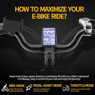 Vélo électrique pour adulte Ridstar Q20 1000 W 48 V 20 Ah Max 50 km/h Moto électrique 20 pouces Gros pneus Dirt Bike Shimano 7 vitesses