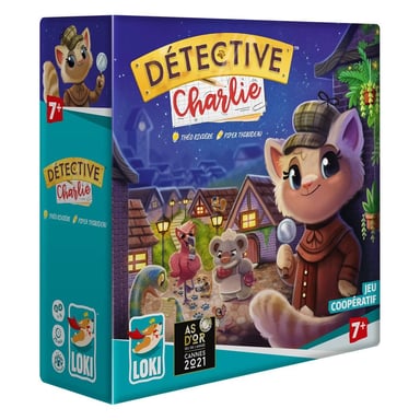Juego cooperativo Detective Charlie: Investigaciones en Mysterville para niños