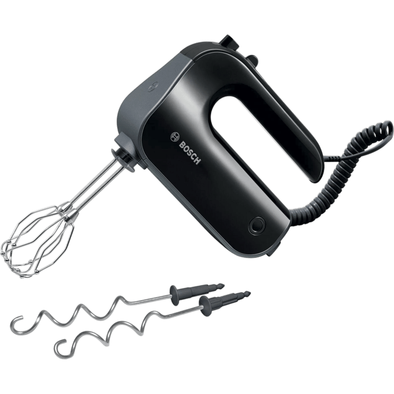 Mixeur Batteur Bosch MFQ4930B – Électrique, Bouton Poussoir, Aluminium - vue 2