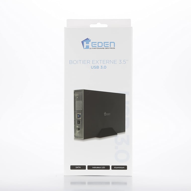 Boitier externe HEDEN 3.5 pr 3.5 HDDSATA jusqu'à 16 To USB3.0 boitier en alliage d'alu Neuf - vue 2
