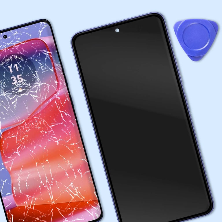 Écran Complet Original pour Motorola Edge 50 Pro LCD avec Tactile et Châssis Motorola Lavande - vue 2