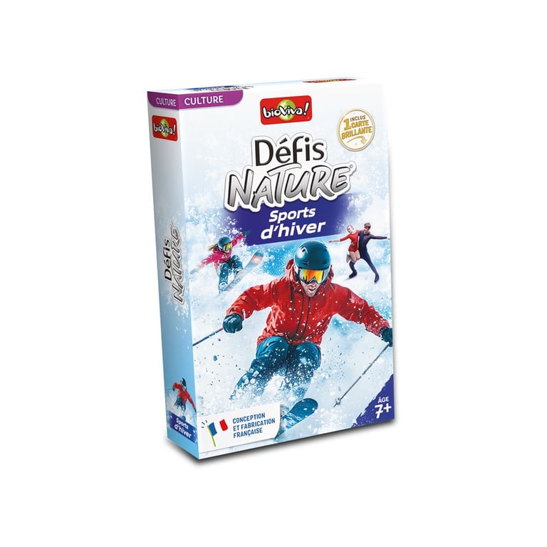 Jeu Classique Bioviva Défis Nature Sports d'Hiver – Jeu de Cartes Sportif 2 à 6 Joueurs - vue 8