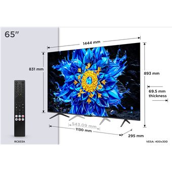 TV QD Mini LED TCL 65P89L 2026 65 pouces 165 cm - vue 5