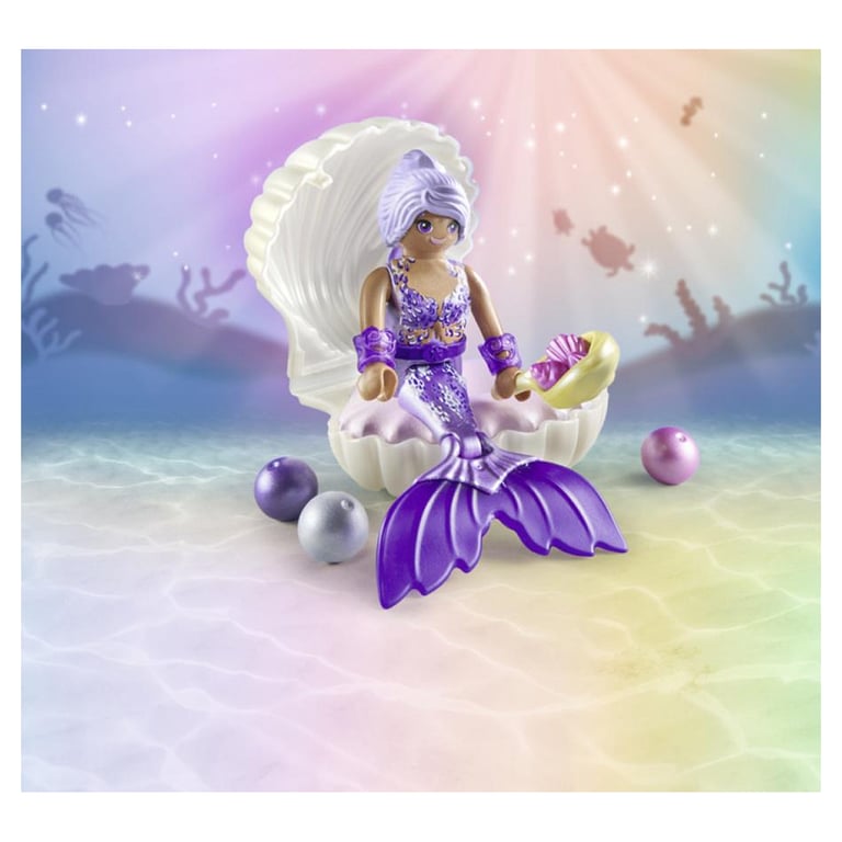 Sirène avec coquillage et - vue 4