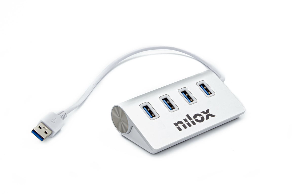 Nilox NX4HUB30 hub & concentrateur USB 3.2 Gen 1 3.1 Gen 1 Type A 5000 Mbit/ Neuf - vue 2