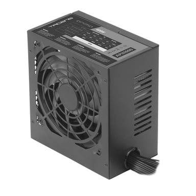Fuente de alimentación Tacens APIIII600 600 W ATX - Rendimiento 85 % Bronce - Tecnología SMD - Seguridad total - Silencio total - Cables y carcasa totalmente negros - Embalaje con alta protección EPE - Color negro