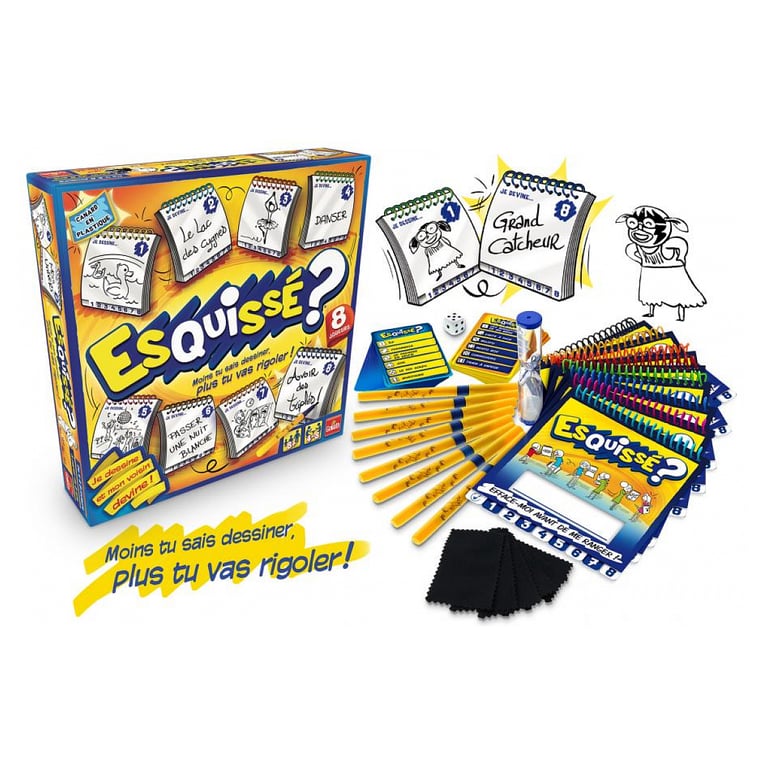 Esquissé - Jeu de Dessin Amusant pour 8 Joueurs - Neuf