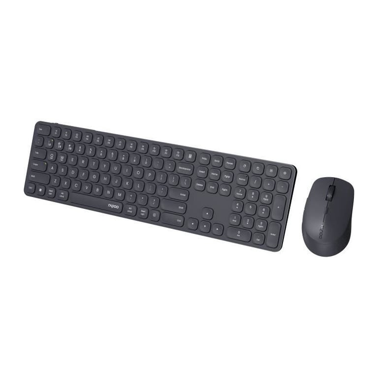 Ensemble Clavier-Souris Rapoo 9810M – Sans Fil, Multimode, Ultra-Slim - vue 3