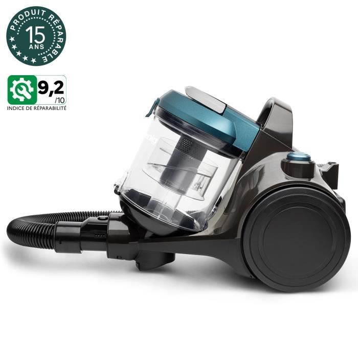 Aspirateur sans sac HKoeNIG STC56 - Triple A - Filtre HEPA 12 - 2,5L - Noir - Neuf