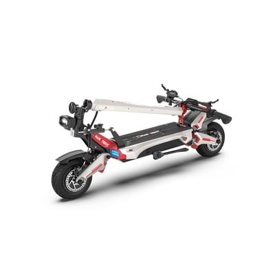 Monopattino elettrico NANROBOT N6 a doppio motore, display NFC, batteria Samsung 72V 30Ah, ammortizzatore di sterzo - argento